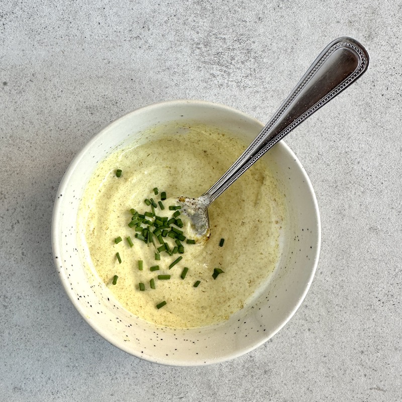 Cinquième étape préparation de la sauce