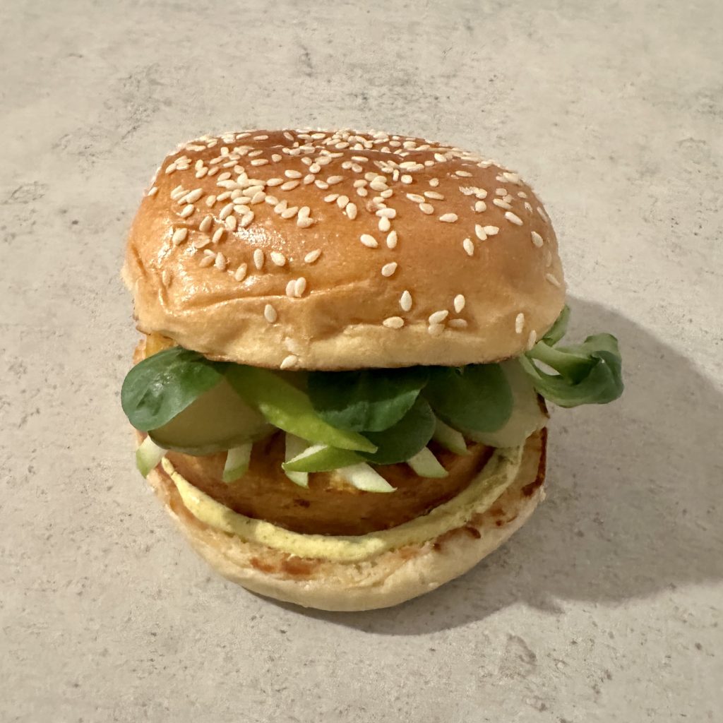 Dernière étape dressage du burger