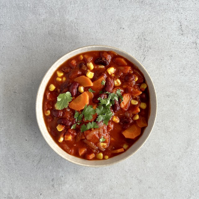recette de chili sin carne