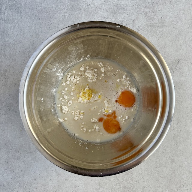 Recette de pancakes étape 1