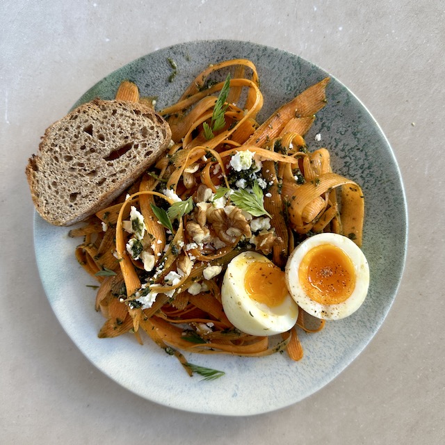 Tagliatelles de carottes recette Yuka étape 4