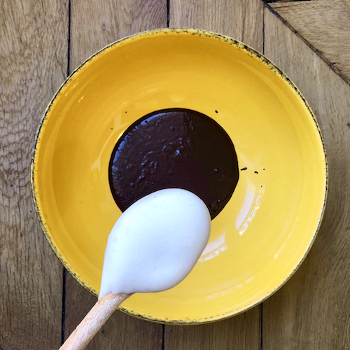 Chocolat fondu et mousse